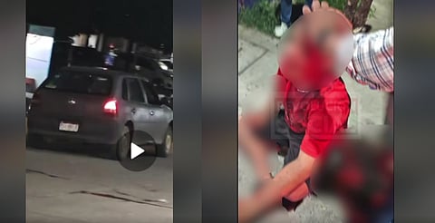 VIDEO: atropella a motociclista y al reclamarle lo ataca con machete, en Morelia