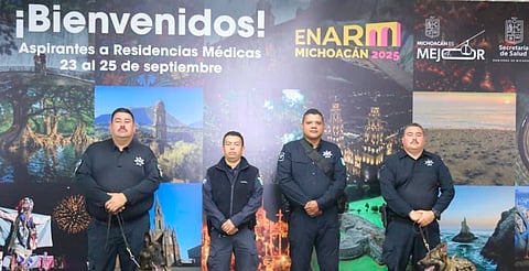 SSP despliega esquema de seguridad para el examen nacional de residencias médicas