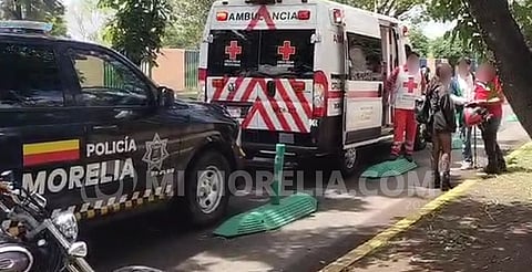 VIDEO: accidente en avenida Múgica deja a motociclista con fractura expuesta