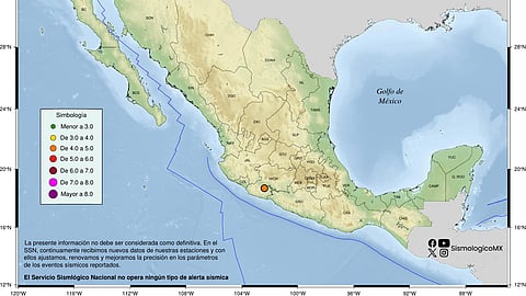 Sismo de magnitud 4.0 se registra al sur de Apatzingán, Michoacán