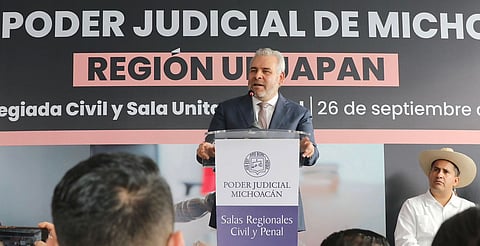Justicia más cerca de la gente; pone Bedolla en marcha salas regionales judiciales en Uruapan