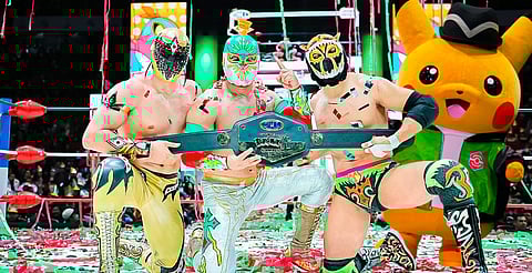 Mega-Hawlucha fue presentado oficialmente durante un espectáculo sin precedentes en la lucha libre mexicana