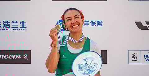 ¡Otra más! Kenia Lechuga gana bronce en Mundial de Remo 2025 en Shanghái