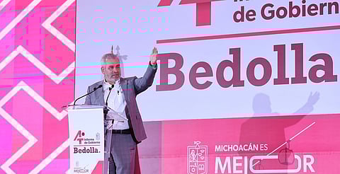 "Michoacán, ejemplo nacional de autogobiernos", destaca Bedolla en su cuarto informe