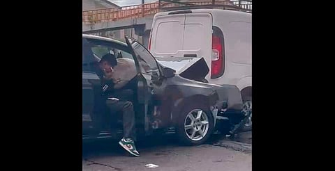 Morelia: chocan cuatro vehículos en salida a Salamanca
