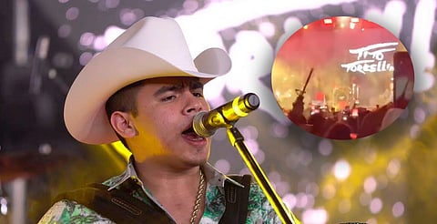 Concierto de Tito Torbellino Jr. bajo fuego en Guanajuato