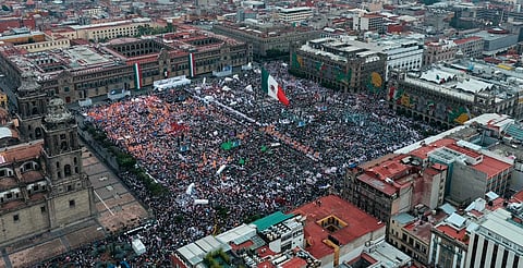 Estiman más de 400 mil asistentes en primer informe de Sheinbaum en el zócalo
