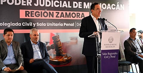 Carlos Soto impulsa la justicia con apertura de Salas Civil y Penal en Zamora