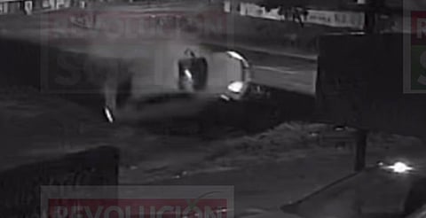 Revelan video de volcadura que dejó tres heridos esta mañana en Morelia