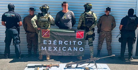 Con fusiles, granadas y equipo táctico, los tres detenidos tras hechos violentos en Zinapécuaro