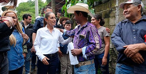 “Ya iniciamos el censo”: Sheinbaum supervisa daños y acciones tras lluvias en Querétaro
