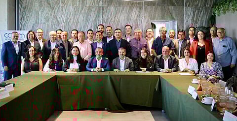 Senadores de Morena se reúnen con CCEEM para impulsar Plan México en Michoacán