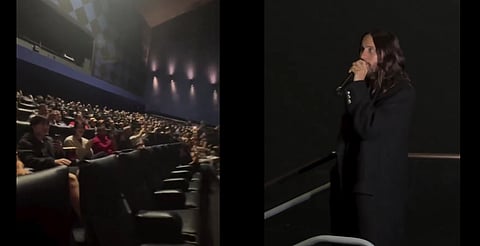 Sala casi vacía recibe a Jared Leto en proyección de ‘Tron: Ares’ en San Francisco