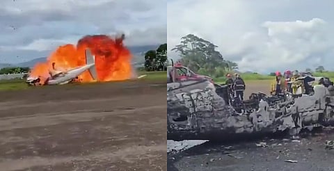 VIDEO: avioneta estalla al intentar despegar en Venezuela