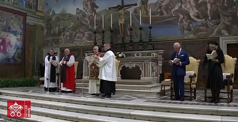 Papa y reyes del Reino Unido protagonizan histórica oración ecuménica en el Vaticano