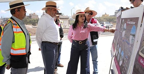 Supervisa Bedolla ampliación de av. Amalia Solórzano; registra avance del 65%