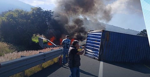 ¿Vas a viajar? Reportan accidente en la Pátzcuaro-Cuitzeo