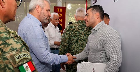 "El homicidio de Bernardo Bravo no quedará impune": Harfuch en Apatzingán