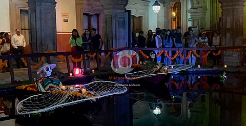 Altar del Poder Judicial de Michoacán revive la tradición del lago de Pátzcuaro