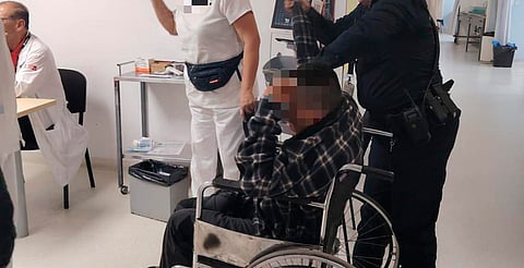 Policías ayudan a paciente con crisis respiratoria a llegar a Ciudad Salud