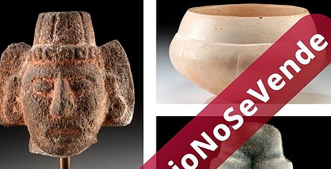 México frena subasta de piezas arqueológicas en EU; exige su devolución