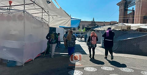 Tras retiro del plantón del FNLS, iniciarán limpieza en la plaza Melchor Ocampo