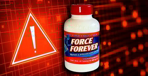 Cofepris lanza alerta por producto adulterado: Force Forever