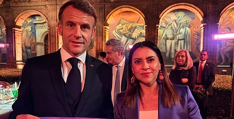 Olimpia Coral propone a Emmanuel Macron eliminar sesgos de género en redes sociales