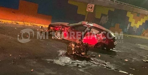 Se registra accidente automovilístico en el Libramiento Nororiente de Morelia