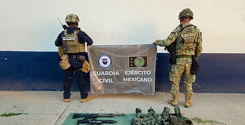 Aseguran dos armas largas y más de 200 cartuchos en Buenavista