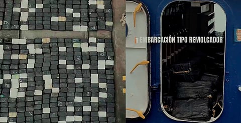 Decomisan remolcador con 13 mil kilos de droga en Panamá; iba hacia México