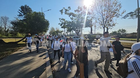 Comienza en Uruapan la primera de tres marchas ciudadanas del día