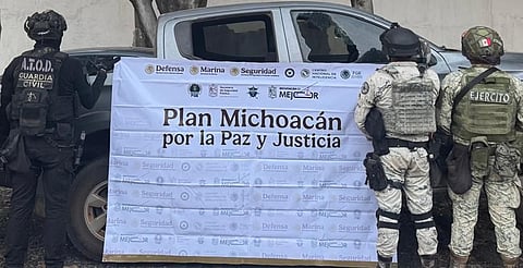 Plan Paricutín: SSP y GN aseguran armas de fuego y vehículo robado en Morelia