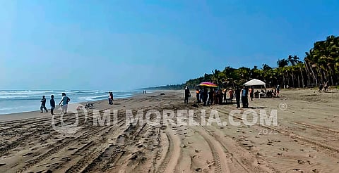 Salvavidas rescata a turista moreliano de morir ahogado en Playa Azul