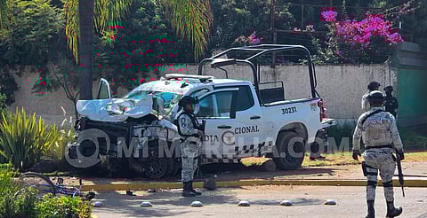 Suman 4 muertos por carambola con patrulla de la GN en Zamora; dos son menores de edad