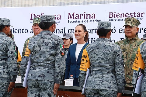 Reconoce Sheinbaum labor tras lluvias intensas en cinco estados