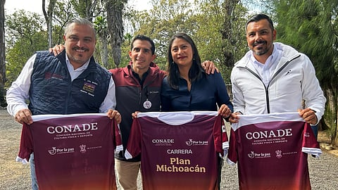 Celeste Ascencio acompaña la presentación de Carrera “Plan Michoacán por la Paz y la Justicia” junto a Rommel Pacheco