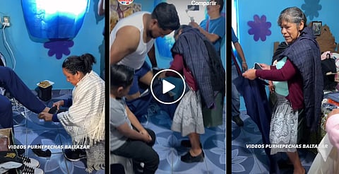 VIDEO: Sorprende tradición de abuelitas cambiando al novio en boda de Michoacán