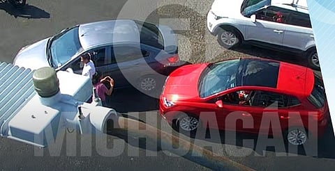 Chocan esta tarde en zona del Pípila, en Morelia