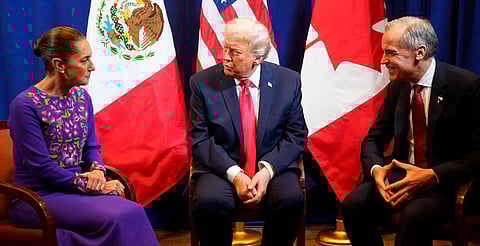 "Hablamos principalmente de comercio": Trump considera productiva su reunión con Sheinbaum