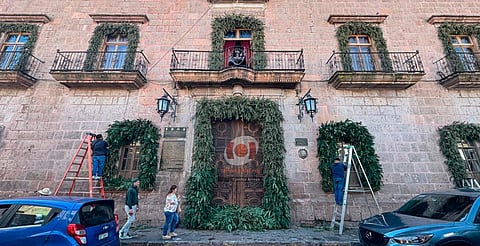 Palacio Municipal de Morelia abrirá sus puertas este sábado con decoración navideña