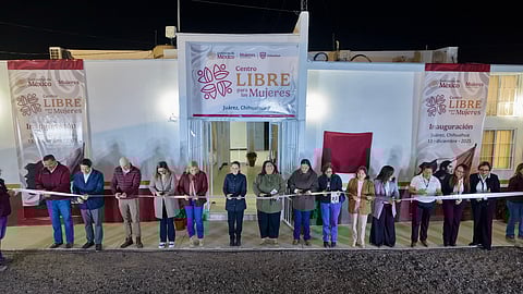 Claudia Sheinbaum inaugura centro libre para mujeres en Ciudad Juárez, Chihuahua
