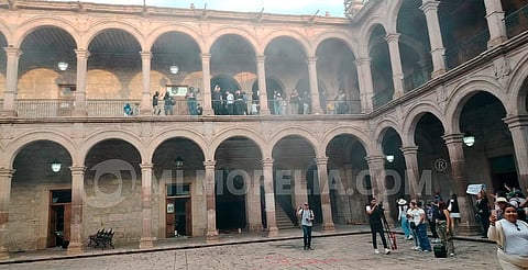 Investiga SSP a policía por hechos ocurridos en protesta en Palacio de Gobierno