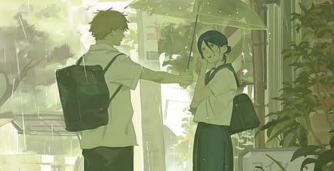 ¡Será regalo! Chainsaw Man sorprende con una nueva ilustración de Denji y Reze como estudiantes