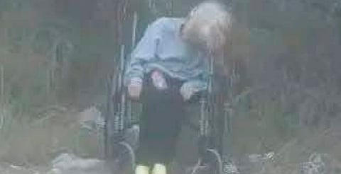 Adulta mayor es abandonada en silla de ruedas en calle de Tamaulipas; buscan identificarla