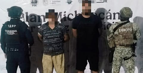 Aseguradas, 41 personas, 10 armas y 57 artefactos explosivos en 8 días en Michoacán