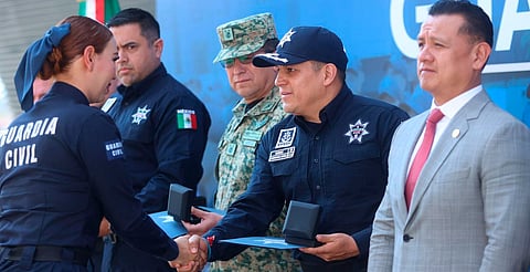 SSP fortalece la carrera policial con reconocimientos, ascensos y profesionalización permanente