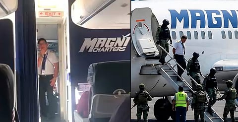 Piloto de Magnicharters se encierra en cabina tras despido: ‘Nos deben cinco meses’