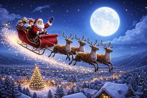 Así puedes ver en tiempo real el recorrido de Santa Claus esta Navidad