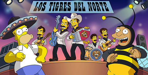 Los Simpson estrenarán corrido con Los Tigres del Norte